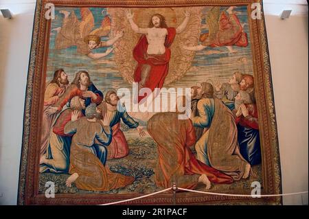 Ascension, Tapestry in the Galleria degli Arazzi, Vatican Museums, Vatican City, Rome, Lazio, Italy, Europe, Vatican City Stock Photo