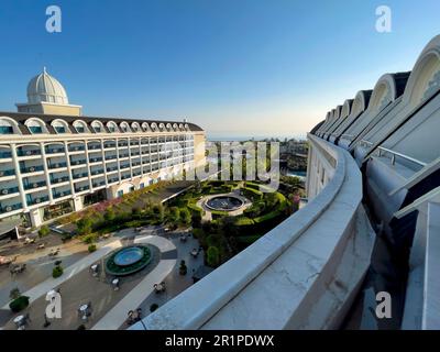 Christmas atmosphere in a hotel complex on Lara Beach, Lara, Antalya, Turkey Stock Photo