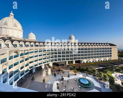 Christmas atmosphere in a hotel complex on Lara Beach, Lara, Antalya, Turkey Stock Photo