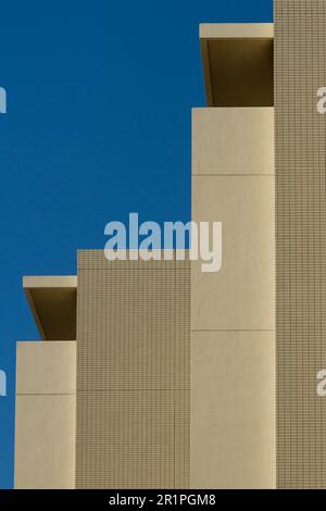 Abstract image of modern apartment buildings in Futako-shinchi, Tokyo, Japan. Stock Photo