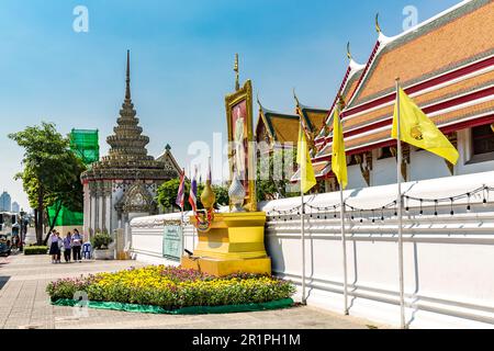 Entrance, Wat Pho Temple Complex, Sanam Chai Rd, Bagkok, Thailand, Asia Stock Photo