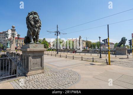 Sofia, Bulgaria. May 2023. panoramic view of the bridge of lions in the city center Stock Photo