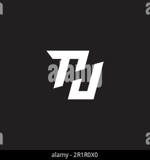 letter thj simple geometric logo vector Stock Vector