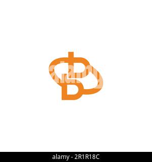 letter bb orbital circle logo vector Stock Vector