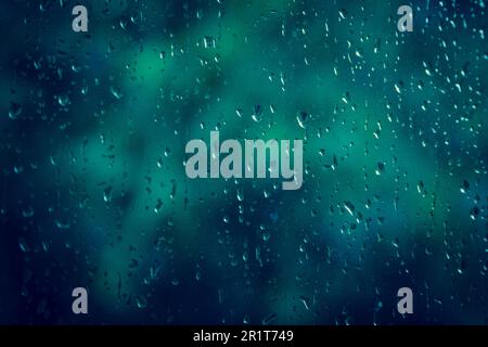 Raindrops on window Stock Photo
