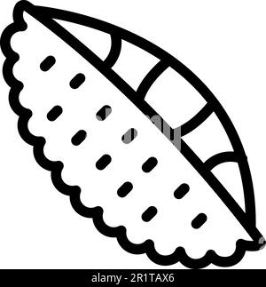 Vegetarian jackfruit icon outline vector. Leaf plant. Juicy dessert Stock Vector