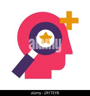 Personnel selection and recruitment flat vector icon. Headhunting, talent search color pictogram Stock Vector