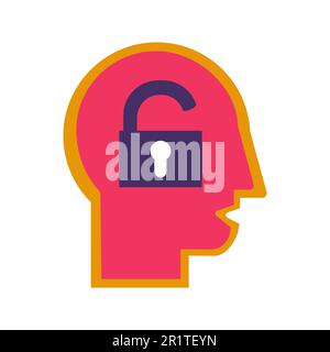 Extrovert mindset, human temperament flat vector icon. Outgoing ...