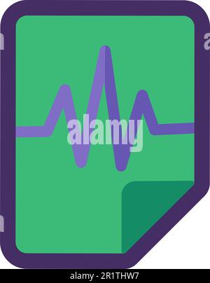 Audio File Icon Isolated Wav Format Sign Flat Vector Illustration, File Sign with Wav Symbol. Music Format Logo Design Stock Vector
