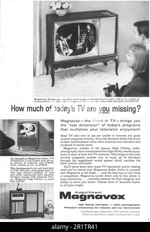 1950s USA Magnavox Magazine Advert Stock Photo - Alamy