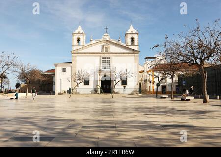 Igreja de Santa Maria, Old Town, Lagos, Algarve, Portugal Stock Photo