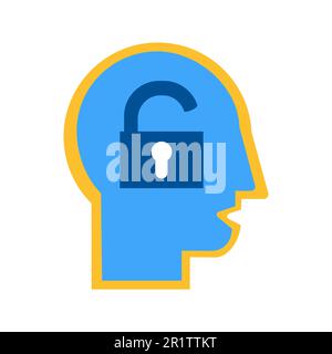 Extrovert mindset, human temperament flat vector icon. Outgoing ...