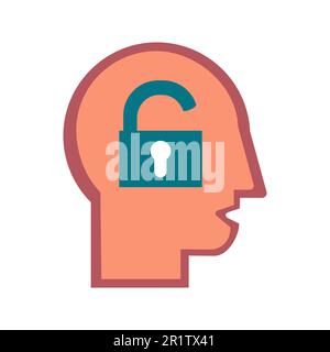 Extrovert mindset, human temperament flat vector icon. Outgoing ...