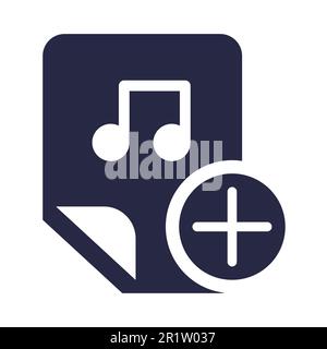 Audio files, music exchange glyph vector icon. Media sending monocolor pictogram isolated on white Stock Vector