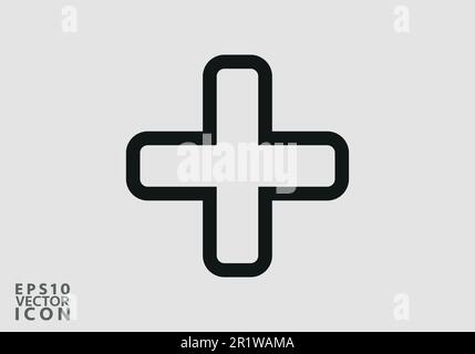 Add Icon vector image. Can be used for phone and tablet. Suitable for mobile apps, web apps and print media. Stock Vector