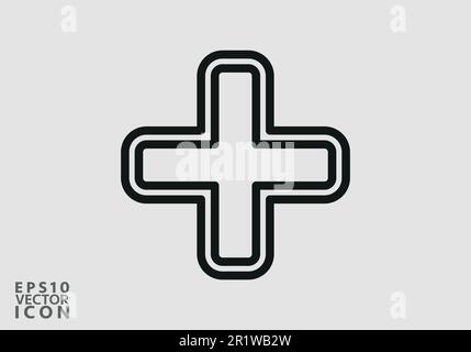 Add Icon vector image. Can be used for phone and tablet. Suitable for mobile apps, web apps and print media. Stock Vector