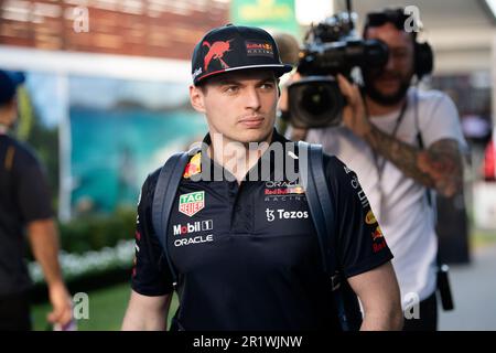 Melbourne, Australia, 7 April, 2022. Max Verstappen (1) of Netherlands and Oracle Red Bull Racing leaves for the day at the Australian Formula One Grand Prix at Albert Park on April 07, 2022 in Melbourne, Australia.  Credit: Steven Markham/Speed Media/Alamy Live News Stock Photo