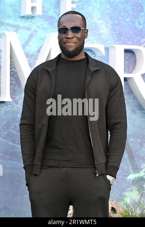 London, UK. 15th May, 2023. Stormzy attending the UK Premiere of the live action re-imagining of The Little Mermaid, at Odeon Luxe, Leicester Square, London. Picture date: Monday May 15, 2023. Photo credit should read Credit: Matt Crossick/Alamy Live News Stock Photo