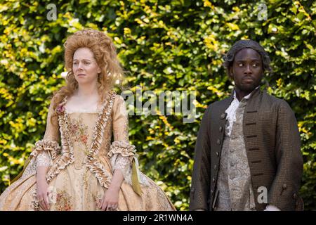 THE GREAT, from left: Bayo Gbadamosi, Nicholas Hoult, Gwilym Lee, Sacha