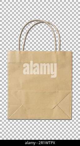 Plain khakis paper bag for your asset project. Stock Photo