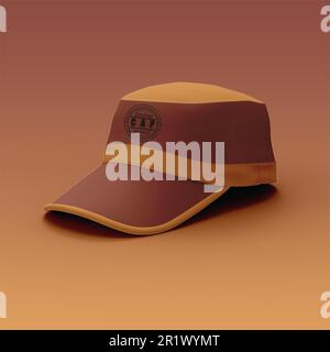 Fashionable cap mockup for product overview. Stock Photo