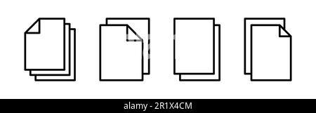 Document icon vector. Paper icon. File Icon Stock Vector