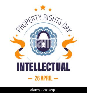Copyright or intellectual property rights day isolated icon Stock Vector