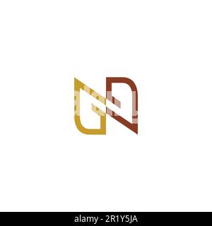 Letter N Logo Design. N Simple Logo Vector Stock Vector