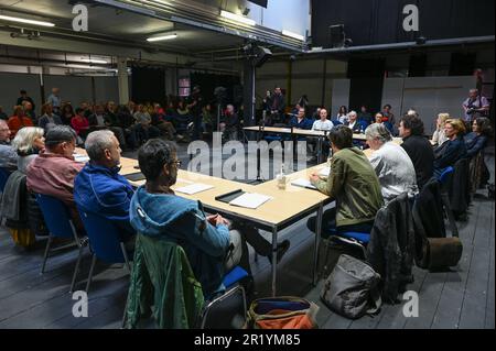 Bad Hersfeld, Germany. 16th May, 2023. The reading for the opening play 'King Lear. Shakespeare's drama will premiere at the 72nd Bad Hersfeld Festival on June 30, 2023. Credit: Uwe Zucchi/dpa/Alamy Live News Stock Photo