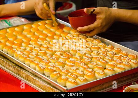 Chinese pastry is an ancient Chinese dessert. Stock Photo