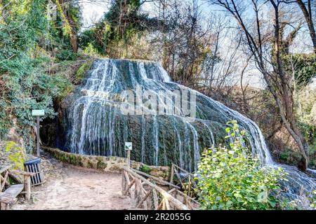 Monasterio de Piedra waterfalls, Spain Stock Photo