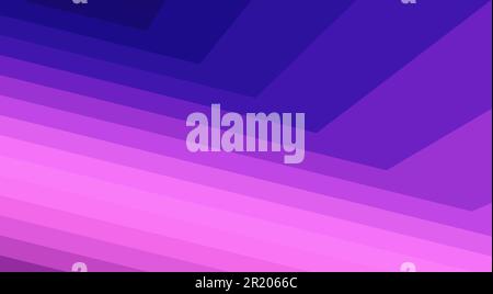 Abstract background by oblique lines with colour gradations from blue to ultra pink colors. Geometric vector graphic wallpaper with slanted stripes Stock Vector