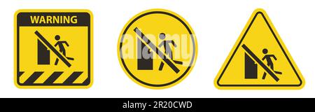 No Exit Sign On White Background Stock Vector