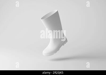 Blank white rubber wellington boot mockup, isolated Stock Photo - Alamy