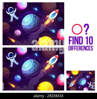 Find the ten differences picture puzzle and coloring page with working ...