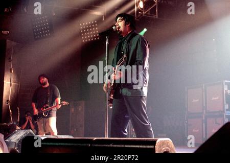 Milan Italy 2000-06-08 :Chino Moreno singer and guitarist of Deftones live concert at the Alcatraz club Stock Photo