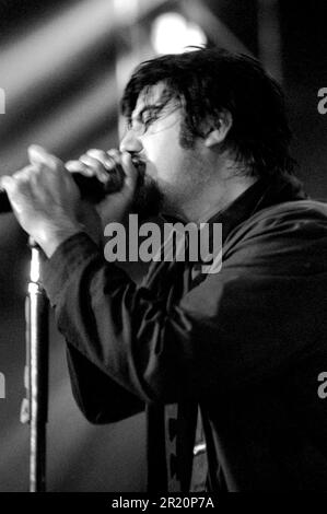 Milan Italy 2000-06-08 :Chino Moreno singer and guitarist of Deftones live concert at the Alcatraz club Stock Photo