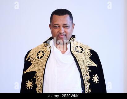 Berlin, Germany. 16th May, 2023. Fekadu Beyene Ayana, Ambassador of the Federal Democratic Republic of Ethiopia, stands during the accreditation of ambassadors by President Steinmeier at Bellevue Palace. Credit: Annette Riedl/dpa/Alamy Live News Stock Photo