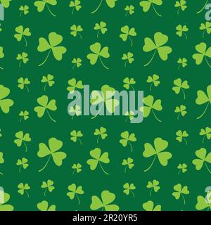 Green Shamrock Pattern Stock Vector