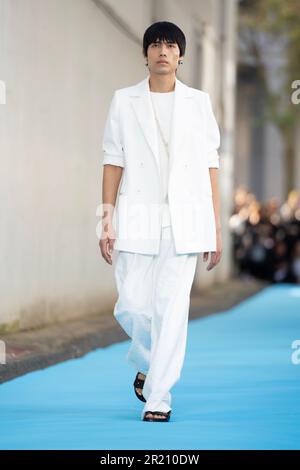 Sydney, Australia. 16th May, 2023. A model walks the runway during the ANNA QUAN show during the Afterpay Australian Fashion Week 2023 at the Ace Hotel on May 16, 2023 in Sydney, Australia Credit: IOIO IMAGES/Alamy Live News Stock Photo