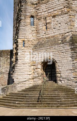 The Eagle Tower, Caernarfon Castle, Gwynedd, North Wales Stock Photo