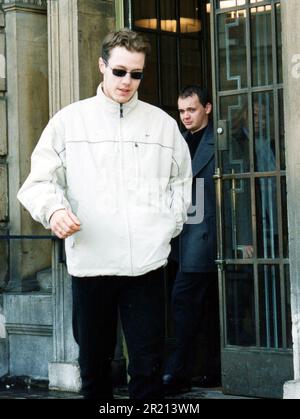 David Norris leaving court. David Norris and Gary Dobson appear at Chelmsford Magistrates Court, Essex on charges of theft. The two men later pleaded guilty to stealing 14 beer kegs valued at £1,000. Each fined £100 with £60 costs. Norris and Dobson were named among the five suspects in the murder of Stephen Lawrence. The pair were both subsequently found guilty of Lawrence's murder. They were sentenced on 4 January 2012 to an equivalent of a life sentence for an adult, with minimum terms of 15 years and 2 months for Dobson and 14 years and 3 months for Norris. Stock Photo