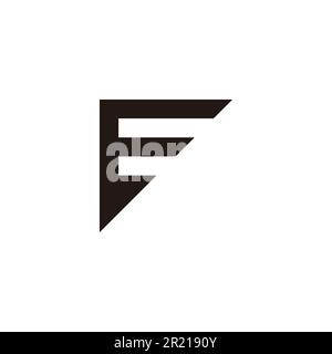 Letter E triangle, knife geometric symbol simple logo vector Stock Vector
