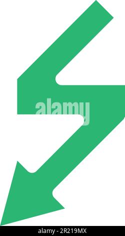 Lightning electricity power lab sign icon vector. Electric physics ...