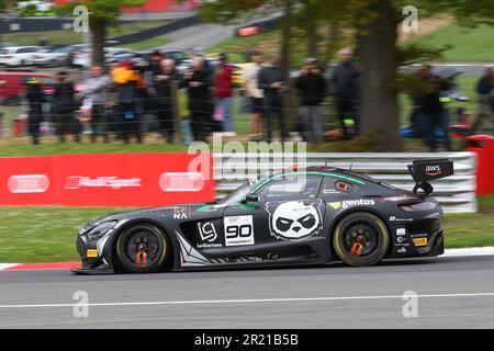 Jesse Salmenautio - Madpanda Motorsport -  driving Mercedes-AMG GT3 number 90 in the 2023 GT World Challenge Europe Sprint Cup at Brands Hatch in May Stock Photo