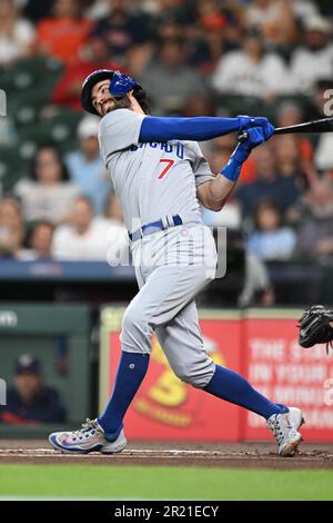 Chicago Cubs shortstop Dansby Swanson (7) in the first inning of a ...