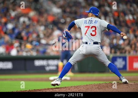 Chicago Cubs catcher Yan Gomes celebrates with relief pitcher Adbert  Alzolay after the team's 10-7 win over the Chicago White Sox in a baseball  game Wednesday, July 26, 2023, in Chicago. (AP