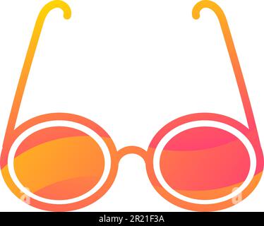 Glasses manager accessory for reading icon vector. Eyeglasses elegant tool for eyesight and read document or literature book concept linear pictogram. Stock Vector