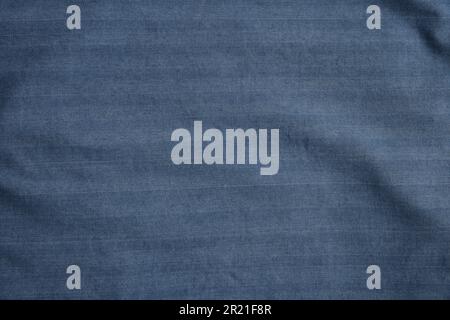 Jeans Texture. Detailed Closeup vintage old textured fabric burlap, rustic background in black, grey. Canvas Macro Pattern. Stock Photo