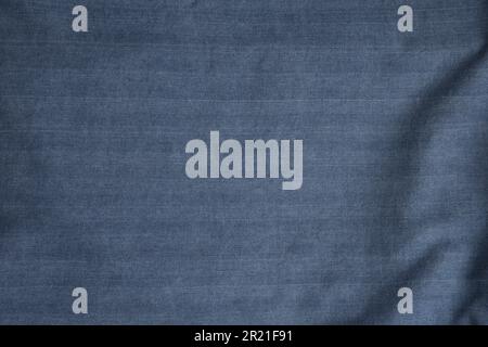 Jeans Texture. Detailed Closeup vintage old textured fabric burlap, rustic background in black, grey. Canvas Macro Pattern. Stock Photo